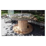 Wooden Cable Spool, great Outdoor reclaim piece