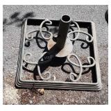 Outdoor Umbrella Base, square base.