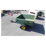 John Deere No. 7 Lawn Tractor Dump Cart. Tires