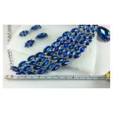 16-22in royal blue chroma and Austrian crystal