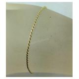 14k gold bracelet 7in 1.5g