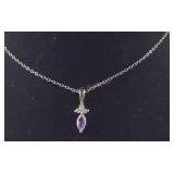 Sterling silver 18in necklace