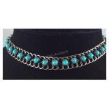 Sterling silver necklace 31g 15in