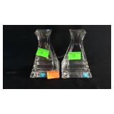 Tiffany and co crystal bud vases