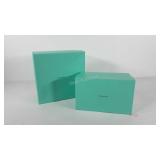 Tiffany & Co. Blue boxes, 10x6x6 and 10x10x7