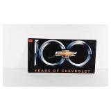 Photo Steel Chevrolet sign, 100 years of