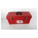 Toolbox and tools, includes staple gun, staples,