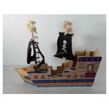 Toys, Melissa and Doug wooden pirate ship