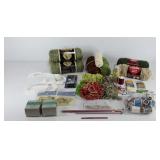 Knitting and sewing group, thread, yarn (Red