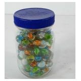 Kraft foods jar full of marbles