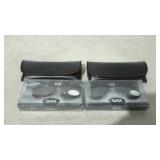 Two pair of SAX flip-up sunglasses with polarized