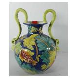 Dual handled vase, made in Italy, 13", seller