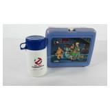 The Real Ghostbusters lunchbox and Thermos,