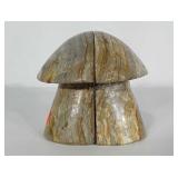 Heavy Stone / marble mushroom bookends. Each