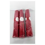 Three 12 x 21" wide rolls of holiday decorative