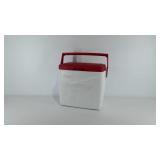 Coleman cooler with unhinged lid, 14" × 9" ×