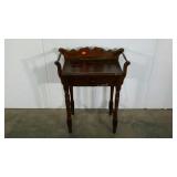 Wash stand, 33" tall, single drawer, cracks as