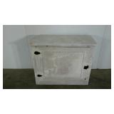 Rustic painted cabinet, paint crazing as shown,