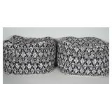 Bean bag ottomans. One needs spot cleaned.