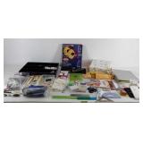 Office supploes, includes rulers, paper,