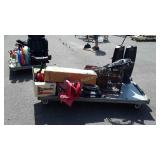 Skid with telescope lenses only, basket, Shark