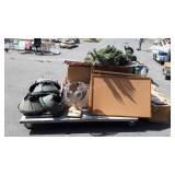 Christmas tree lot including Christmas tree