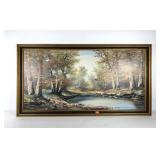 Framed decor print of K. Gatermann painting, on