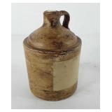 Stoneware whiskey jug, 7"