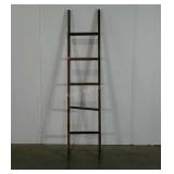 Rustic decorative ladder, 6ft. tall, rungs loose