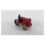 Cast iron toy tractor