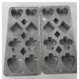 Two aluminum baking molds, 6.5" x 14"