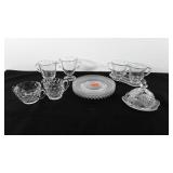 Glassware, includes fostoria cream and sugar,