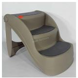 Folding poly pet steps. Measure 14" tall.