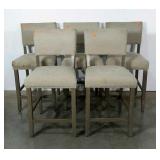 Five dining stools. All need recovering. 24" seat