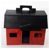 Wooden doll sized barn, hinges need repaired, 12"
