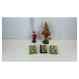 Wooden smoker dolls with incense