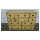 Pine dresser, 16 x 48 x 35, some wax on top