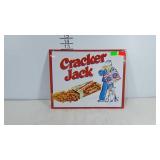 Cracker Jack metal advertisement sign, 15" × 12"