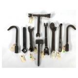 Mechanics wrenches, nine