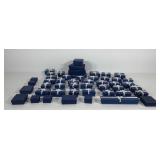 Group of 48 jewelry boxes, various sizes, some