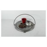 Mixed group, includes aluminum club skillet, two