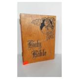 Wooden Holy Bible storage box. Measures