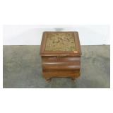 Chamber pot, missing bowl, foot needs repaired