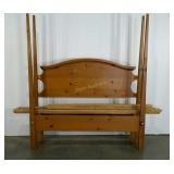 Queen size head and footboard, includes side