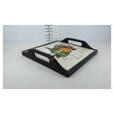 Wine themed tile serving tray, 13" × 13", Seller