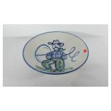 M.A. Hadley cowboy centerpiece bowl, 19"