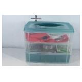 Snapware organizer storage box and contents,