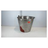 Steelex stainless steel bucket with handle, 12.5"