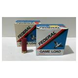 Two boxes of Federal 12 ga. game loads. Total of