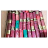 Flat of assorted 12 ga. shotgun rounds. 53 shells
